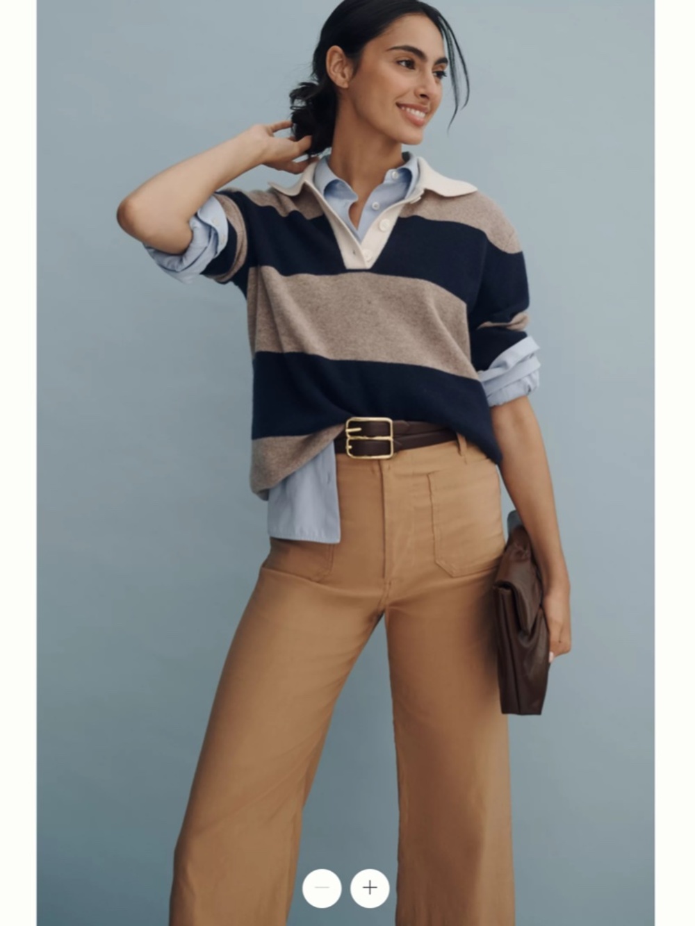 Anthropologie Maeve The Colette Cropped Wide-Leg Trousers - Picture 3 of 8